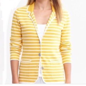 Banana Republic White & Yellow Strip Blazer